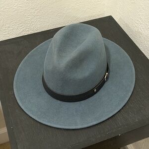 Lack Of Color Women's Gray Fedora with Black Band